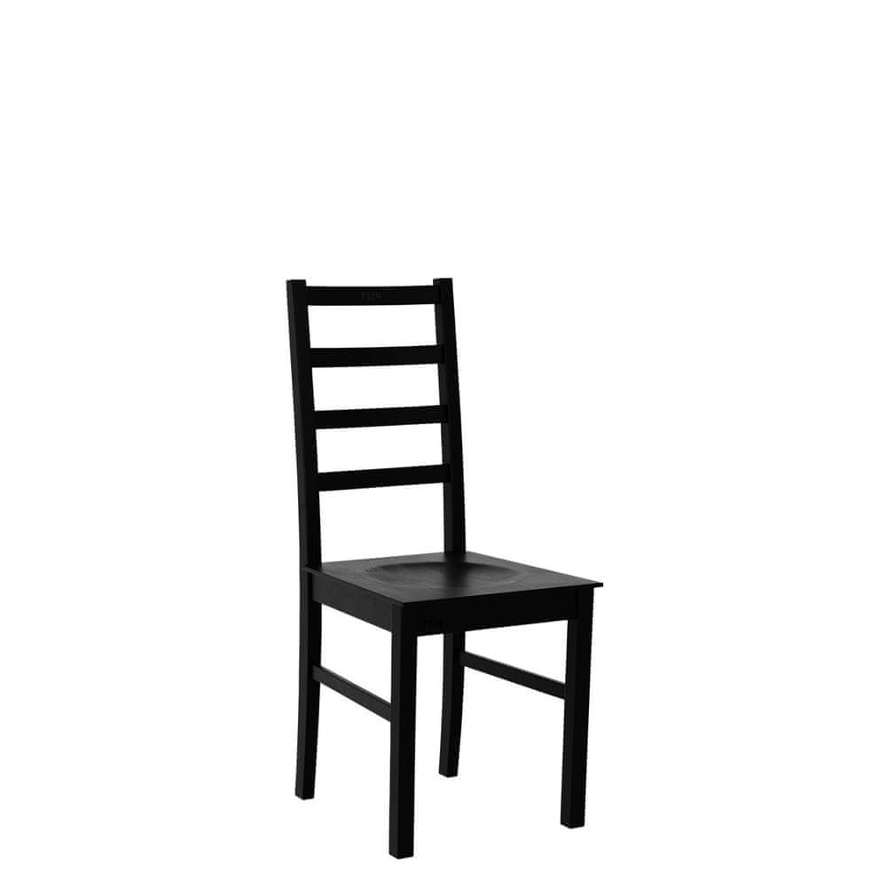 Veneti Drevená jedálenská stolička DANBURY 8 - čierna